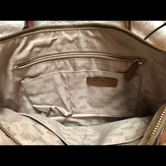 Michael Kors Handbag with Gold Accents - Picture 3 of 4